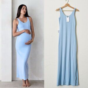 NWT Bumpsuit SMALL The Elle sleeveless maxi dress in Powder Blue